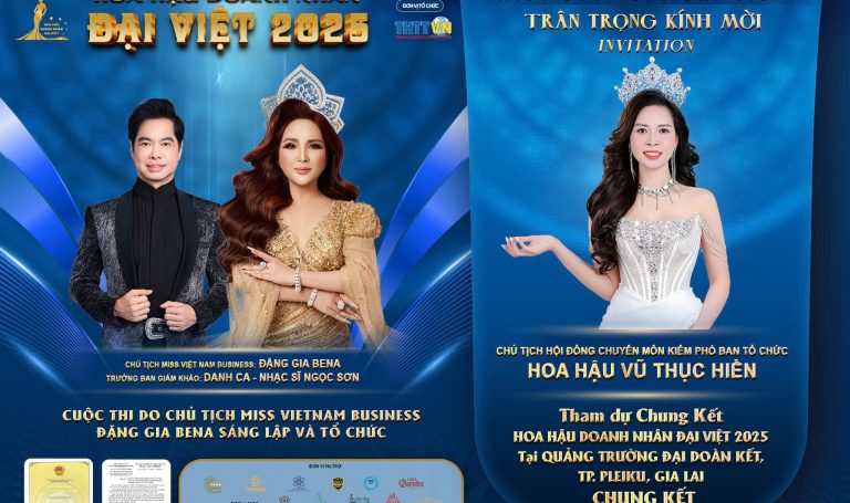 “Chánh cung nhan sắc” – Hoa hậu Vũ Thục Hiền giữ vai trò chủ chốt tại Hoa hậu Doanh nhân Đại Việt 2025