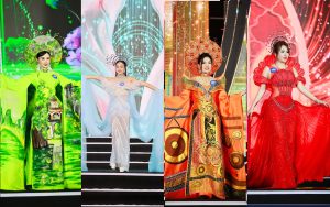 “Người đẹp Công sở – Người đẹp Dạ hội” tỏa sáng trong hai tuyệt phẩm của Tony Phạm tại chung kết Miss Business Peace 2025
