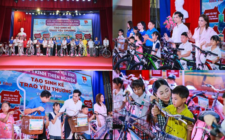 Hành trình thiện nguyện “Tạo sinh kế – Trao yêu thương” của đoàn Hoa hậu Doanh nhân Hòa bình 2025