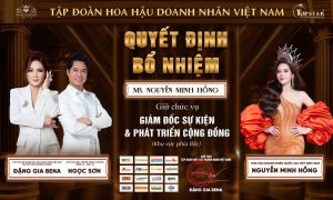 Hoa hậu Nguyễn Minh Hồng giữ vai trò Giám đốc Sự kiện & Phát triển Cộng đồng của Hoa hậu Doanh nhân Việt Nam