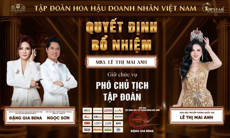 Hoa hậu Truyền thông Quốc gia Lê Thị Mai Anh cùng lúc đảm nhiệm hai vị trí quyền lực, gây “bão” làng nhan sắc