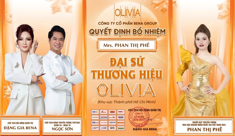 CEO Phan Thị Phê chính thức trở thành Đại sứ thương hiệu Olivia