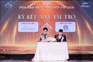 Ký kết nhà tài trợ chiến lược tại họp báo Hoa hậu Việt Nam Thời Đại 2026