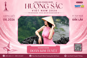 Nữ doanh nhân Đoàn Kim Tuyết ghi dấu ấn tại Hoa hậu Doanh nhân Hương sắc Việt Nam 2026