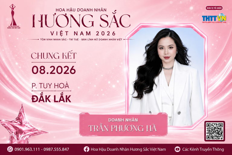 Chuyên gia trang điểm Trần Thị Hà ghi dấu ấn tại Hoa hậu Doanh nhân Hương sắc Việt Nam 2026
