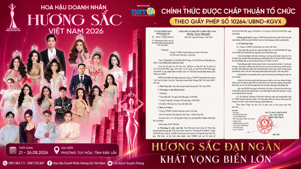Đắk Lắk sẵn sàng cho Hoa hậu Doanh nhân Hương sắc Việt Nam 2026 với chủ đề “Hương sắc đại ngàn – Khát vọng biển lớn”