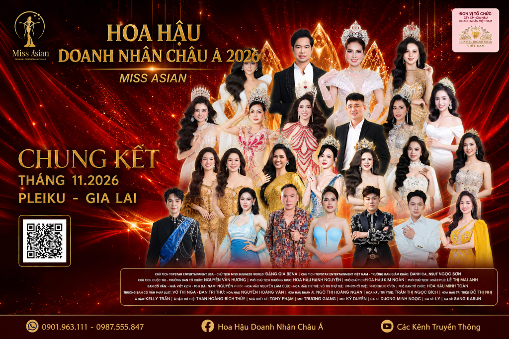 Mùa giải thứ 5 Hoa hậu Doanh nhân Châu Á trở lại Gia Lai